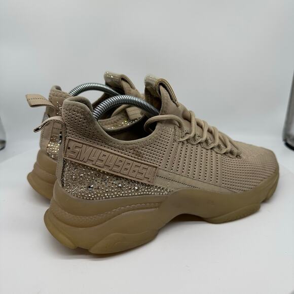 Steve Madden Maxima Glass Embellished  Fashion Sneakers Womens Size 11 Beaded - Picture 9 of 14